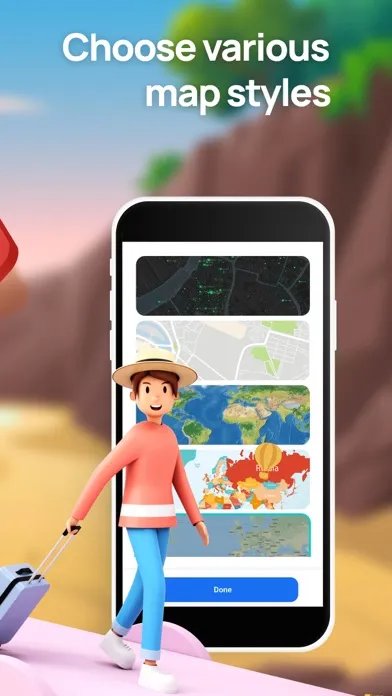 Zrzuty ekranu Travel Route: 3D Map & Plan