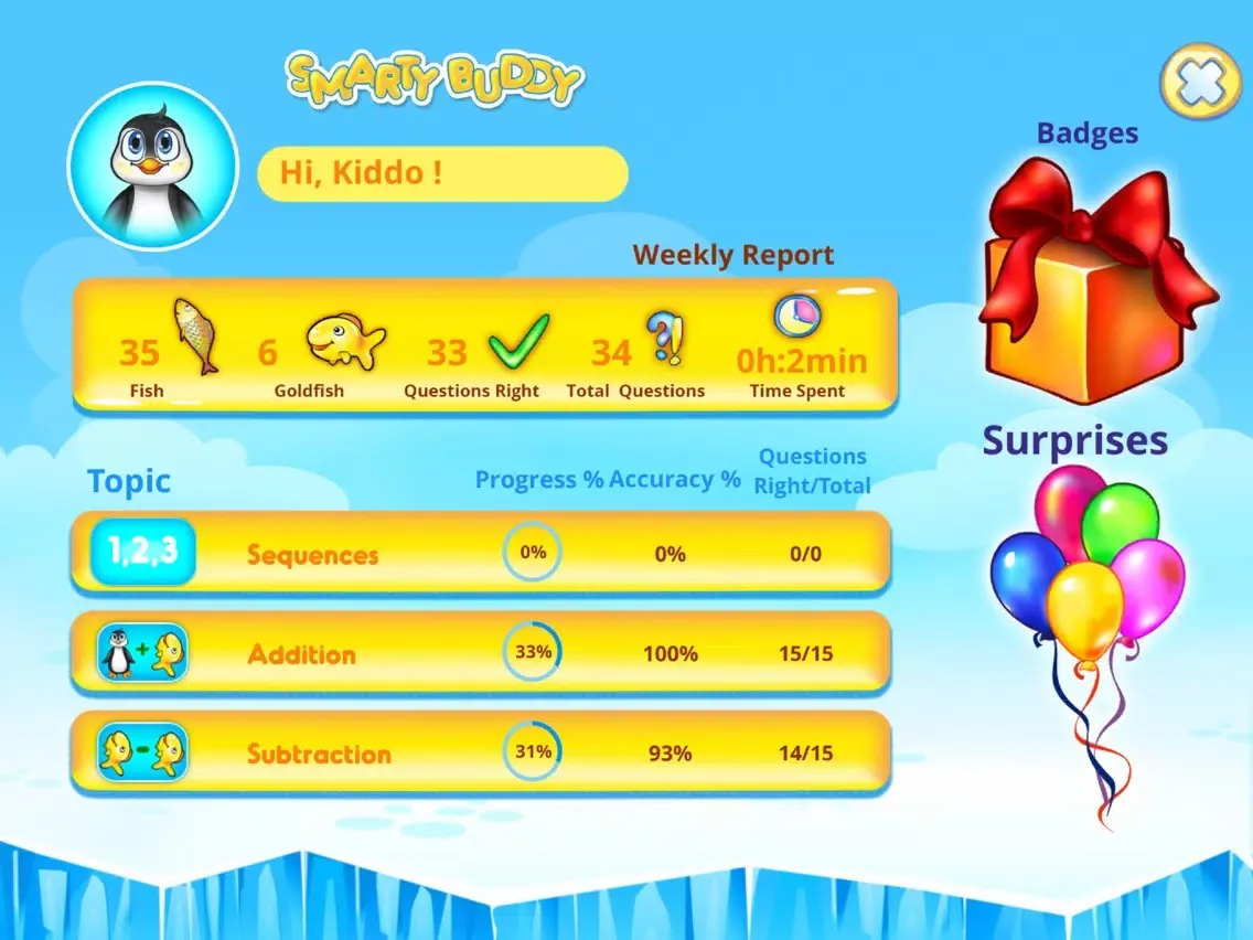 Screenshot di Smarty Buddy Grade 1 Math iPad 