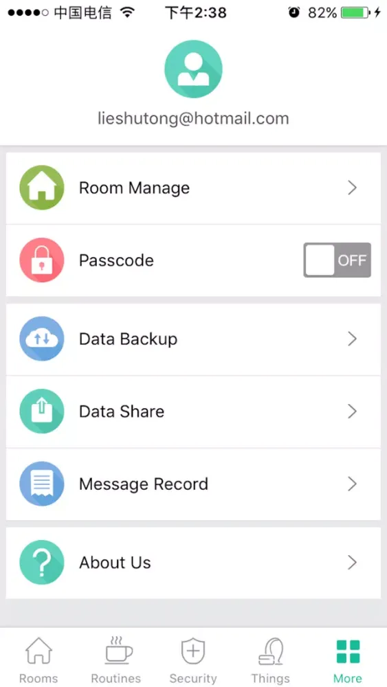 Tangkapan layar SmartZ STK