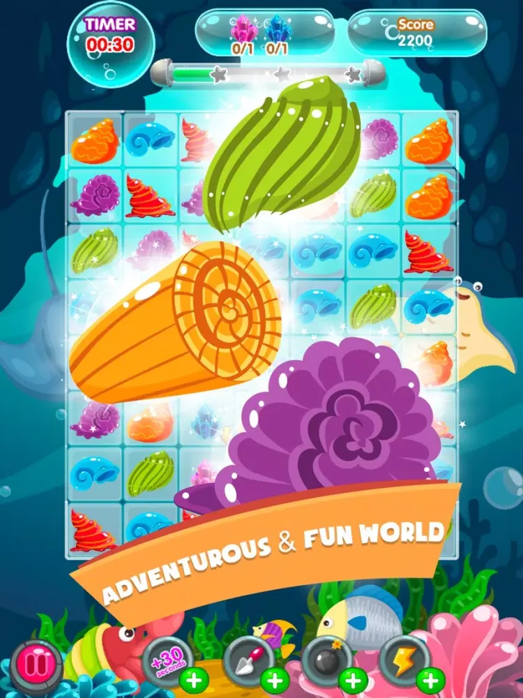 تصاویر Charm Fish Gummy - Help Beanny to Crush Mania! iPad 