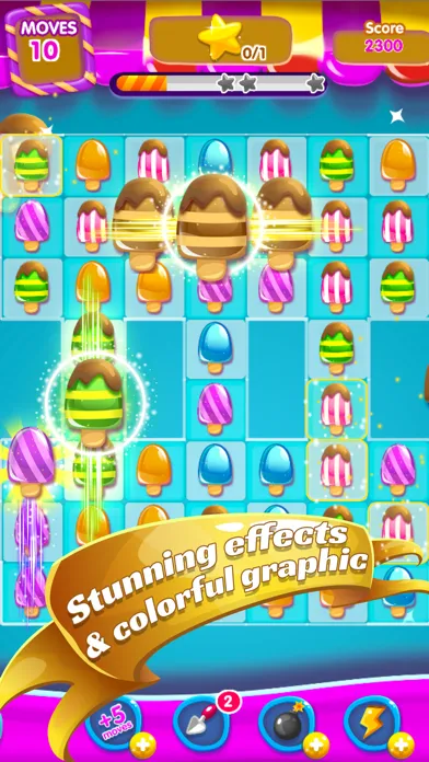 Tangkapan skrin Lollipop Maker Candy: Ice Cream Match3 Mania