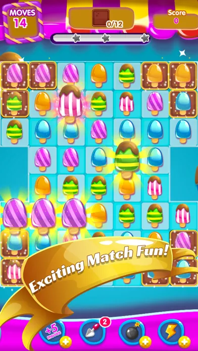 Tangkapan skrin Lollipop Maker Candy: Ice Cream Match3 Mania