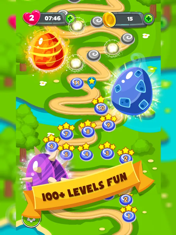 Captures d'écran de Monster Eggs Mania - The Adventure Free Match 3 iPad 