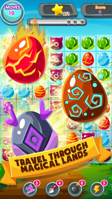Captures d'écran de Monster Eggs Mania - The Adventure Free Match 3