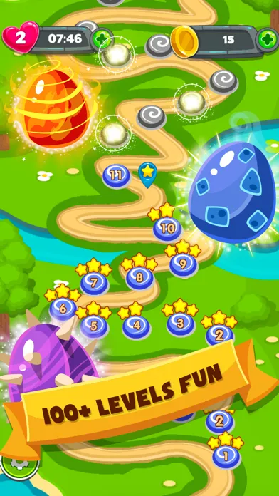 Captures d'écran de Monster Eggs Mania - The Adventure Free Match 3
