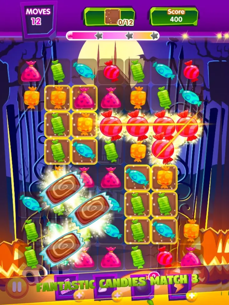 Witch Game Puzzle Match 3 iPad  سکرین شاٹس