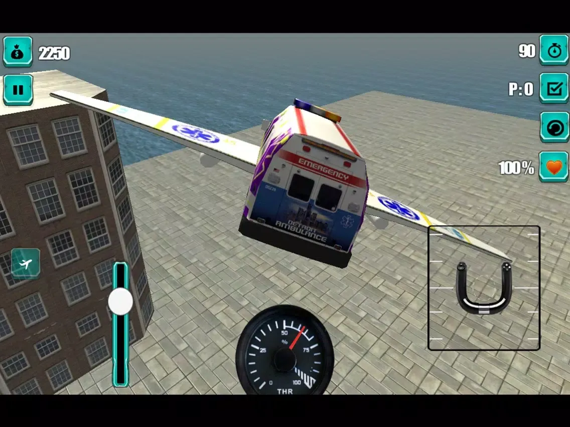 Flying Ambulance Rescue 3D iPad  سکرین شاٹس