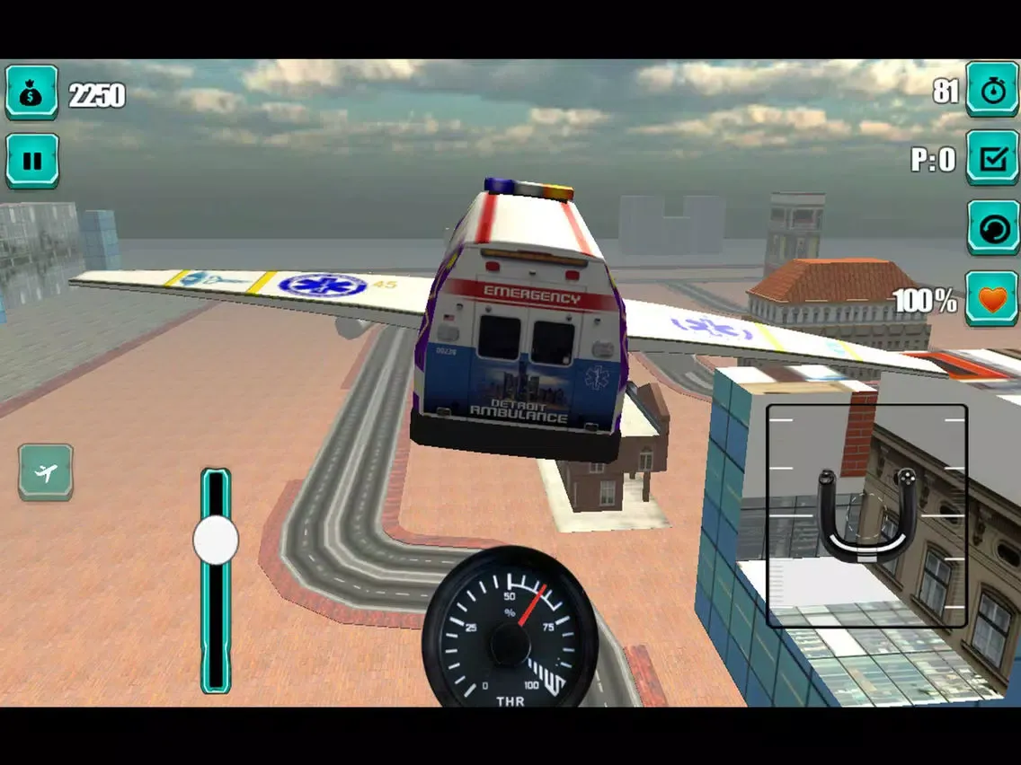Flying Ambulance Rescue 3D iPad  سکرین شاٹس