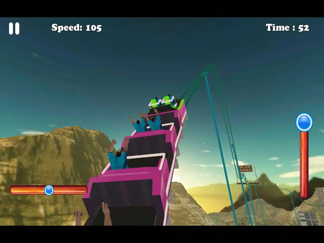 Tangkapan layar Hill Mountain Roller Coaster iPad 