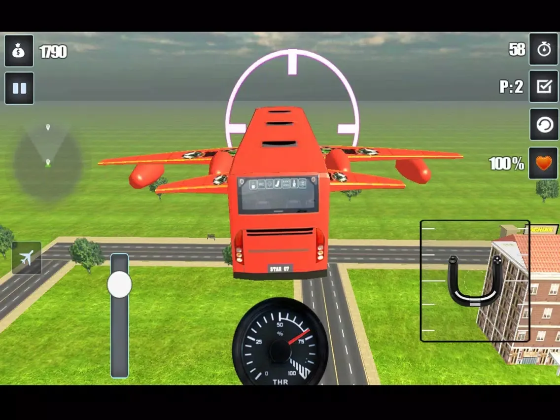 ภาพหน้าจอของ Modern Flying Bus Simulator iPad 
