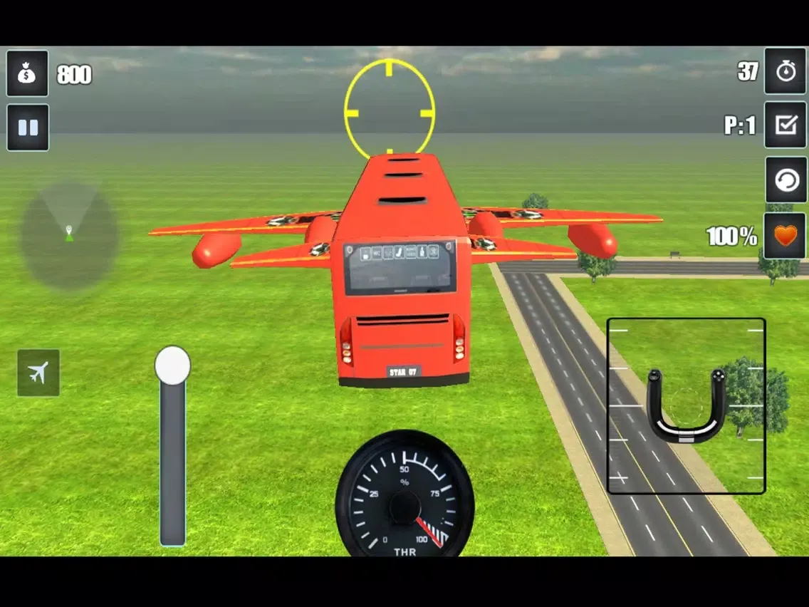 ภาพหน้าจอของ Modern Flying Bus Simulator iPad 
