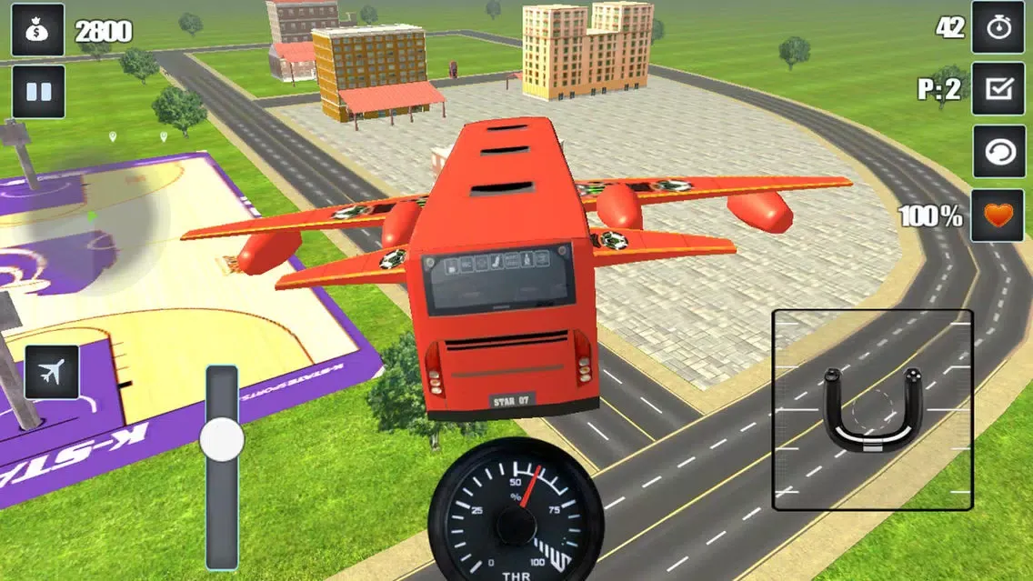 ภาพหน้าจอของ Modern Flying Bus Simulator