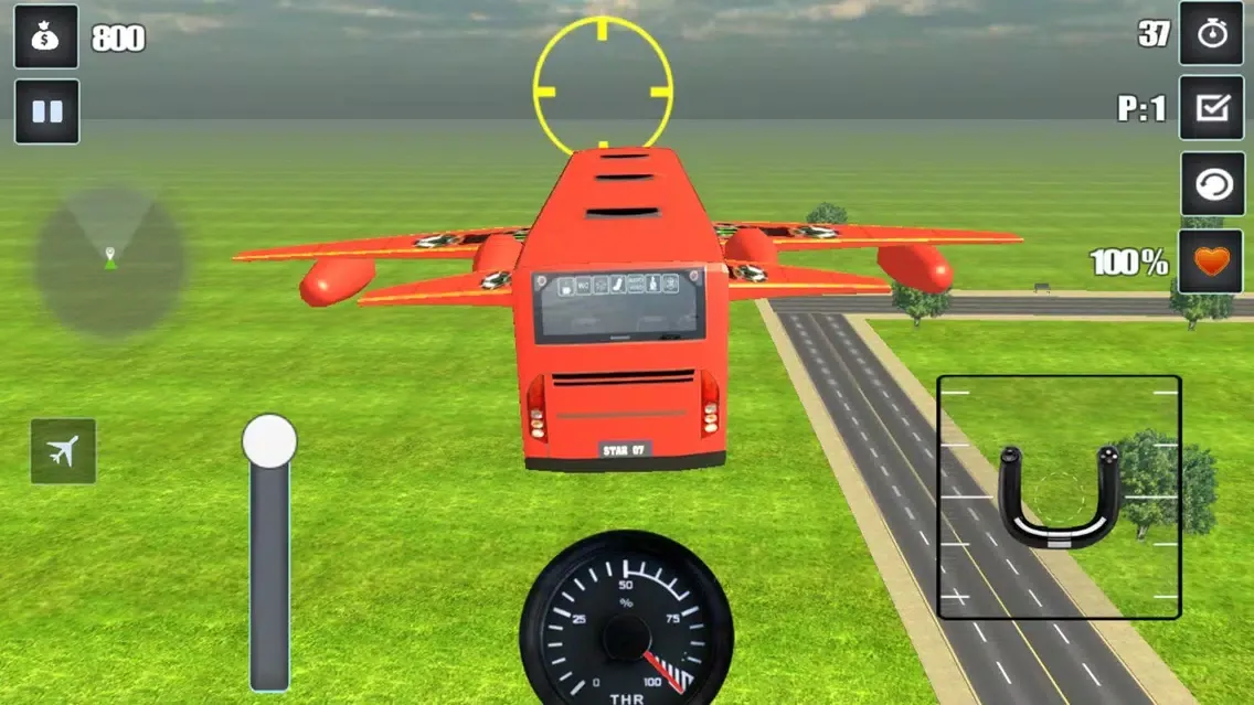 ภาพหน้าจอของ Modern Flying Bus Simulator