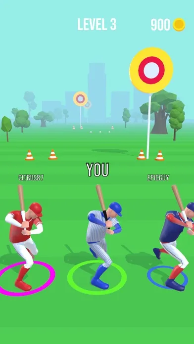 Capturas de tela do Baseball Race