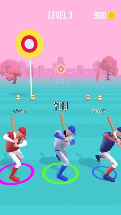 Capturas de tela do Baseball Race