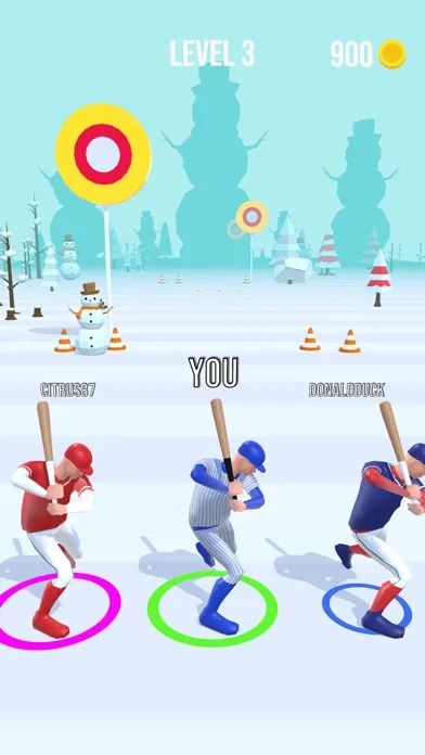 Capturas de tela do Baseball Race