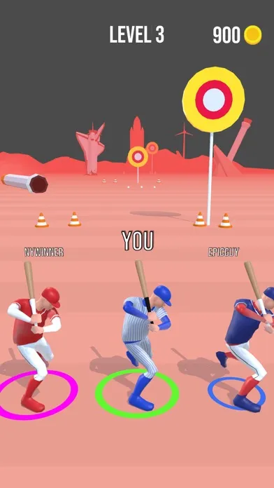 Capturas de tela do Baseball Race