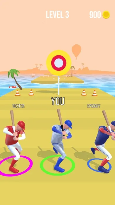 Capturas de tela do Baseball Race