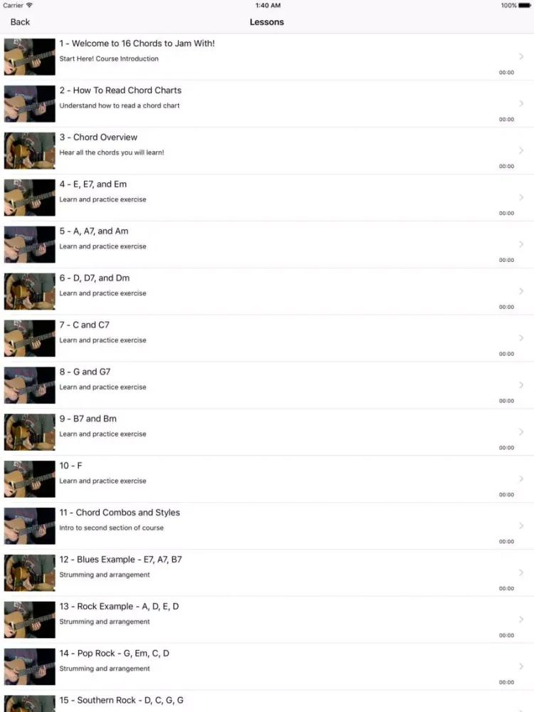 Скриншоты Stairway To Lesson: 16 Chords to Jam With iPad 
