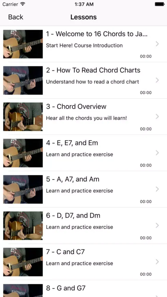 Скриншоты Stairway To Lesson: 16 Chords to Jam With