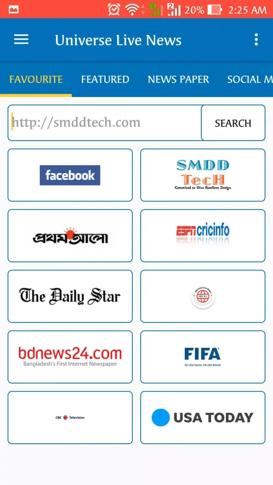Universe Live News应用截图