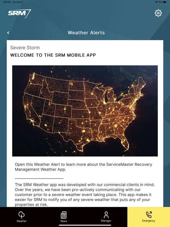 SRM Weather iPad  स्क्रीनशॉट
