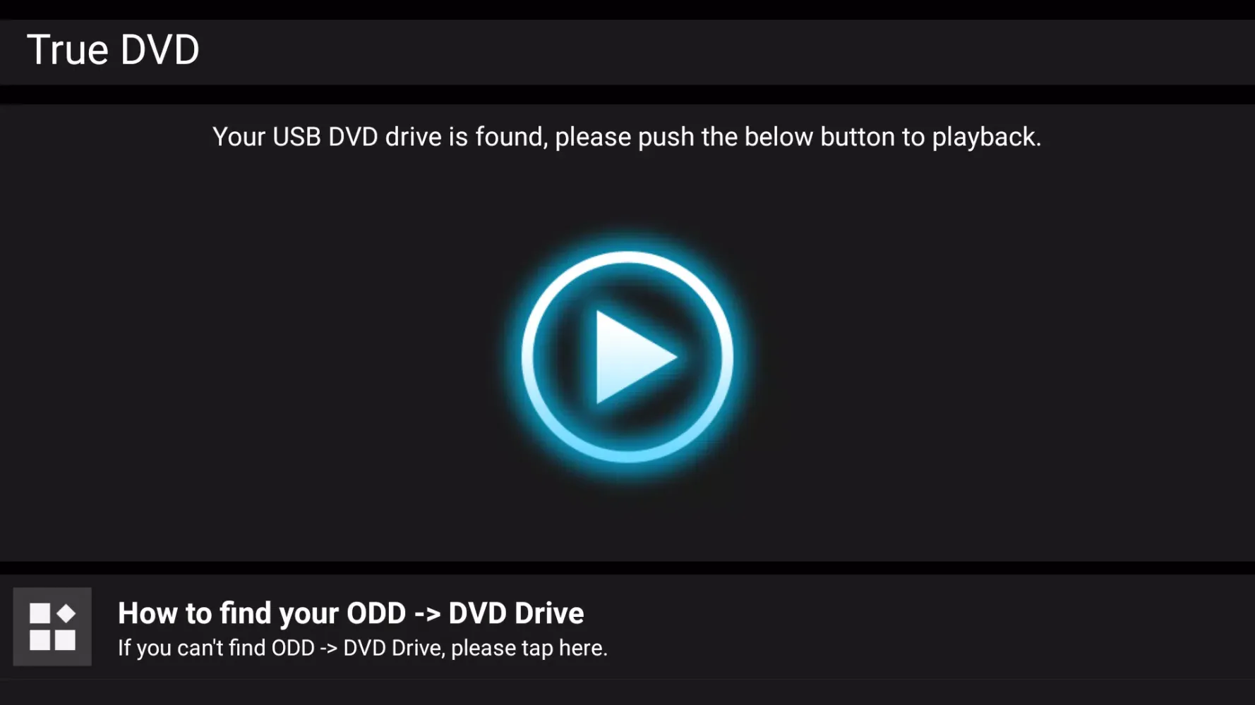 Zrzuty ekranu True DVD for Android TV