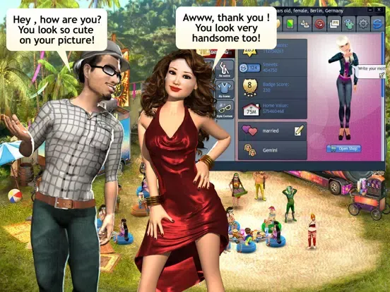 Smeet 3D Social Game Chat iPad  Screenshots