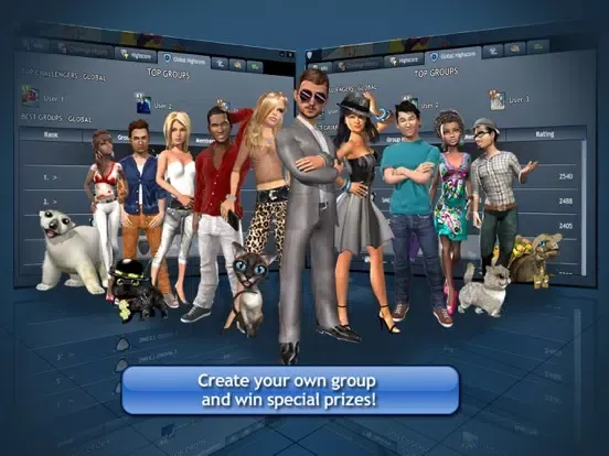 Smeet 3D Social Game Chat iPad  Screenshots