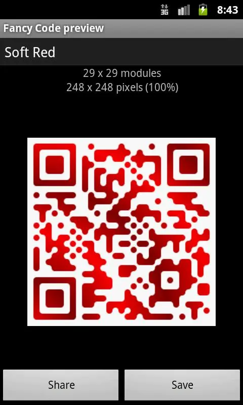 Скриншоты Fancy QR Code