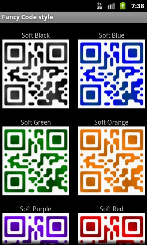 Скриншоты Fancy QR Code