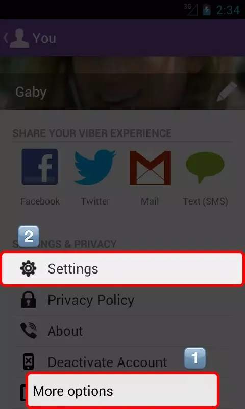 Captures d'écran de Backup Text for Viber