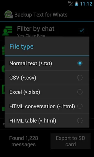 Tangkapan layar Backup Text Pro for Whats