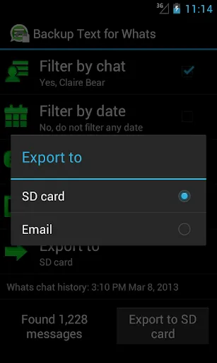 Tangkapan layar Backup Text Pro for Whats