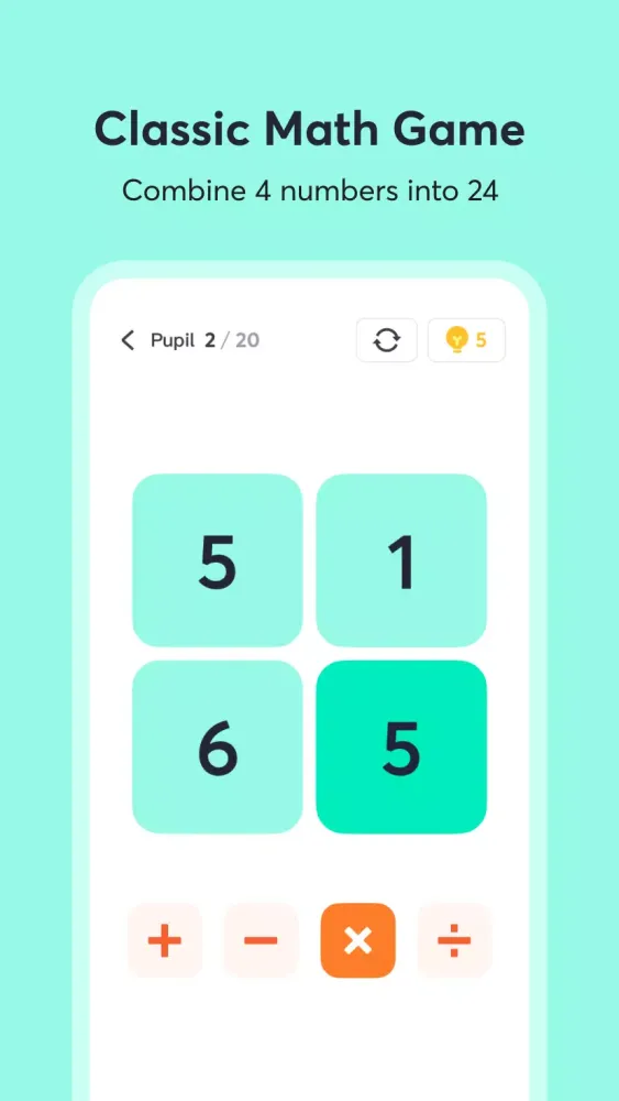 Math 24 - Mental Math Cards Screenshots