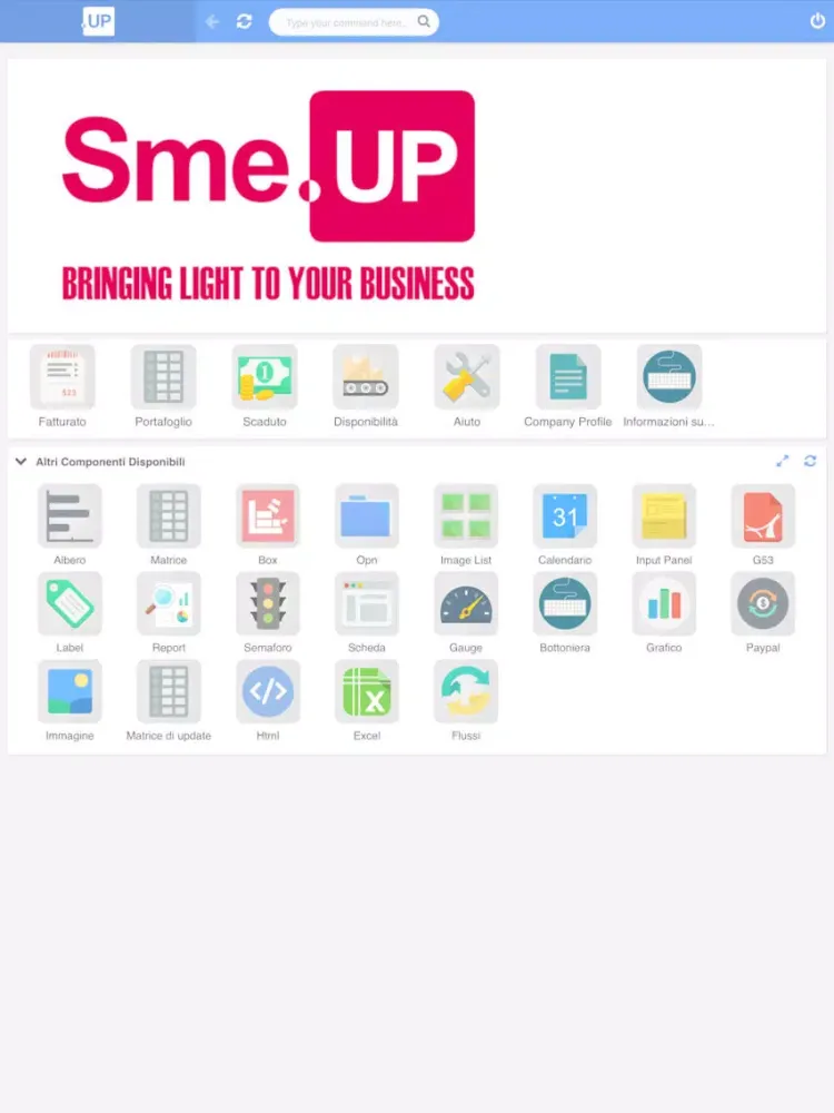 Screenshot di SmeUP Mobile iPad 