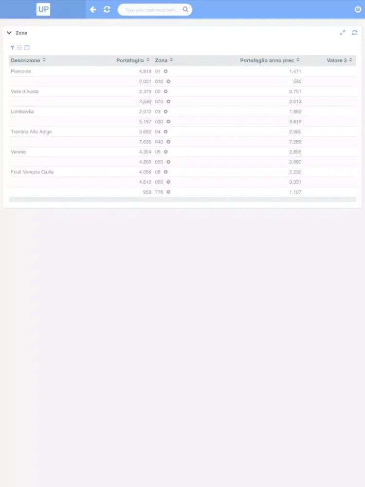 Screenshot di SmeUP Mobile iPad 