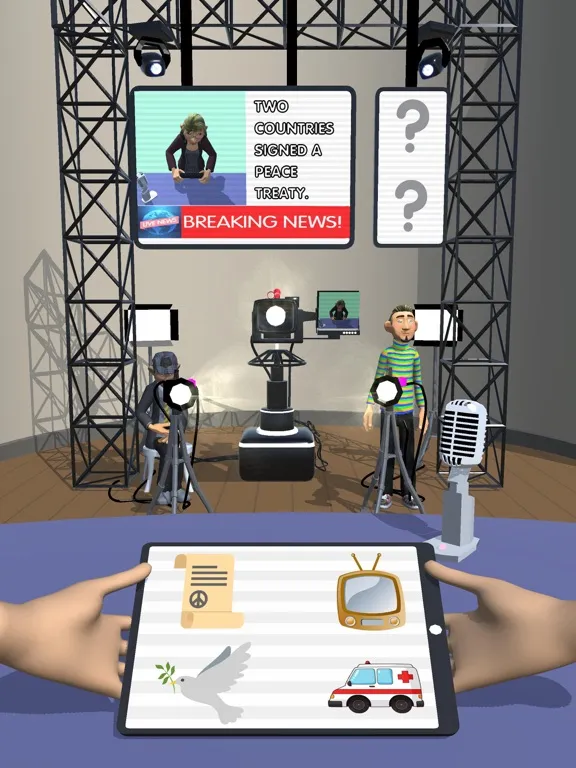 Tangkapan layar Anchorman Sim iPad 