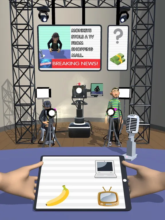 Tangkapan layar Anchorman Sim iPad 