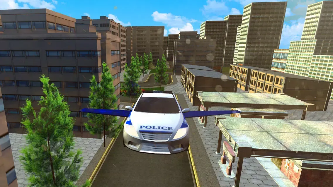 Flying Police Car Evolution 스크린샷
