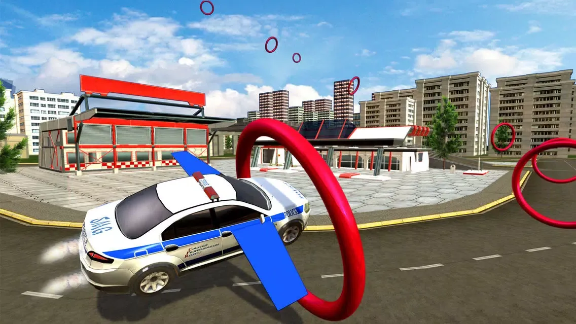 Flying Police Car Evolution 스크린샷