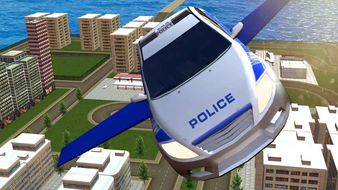 Flying Police Car Evolution 스크린샷