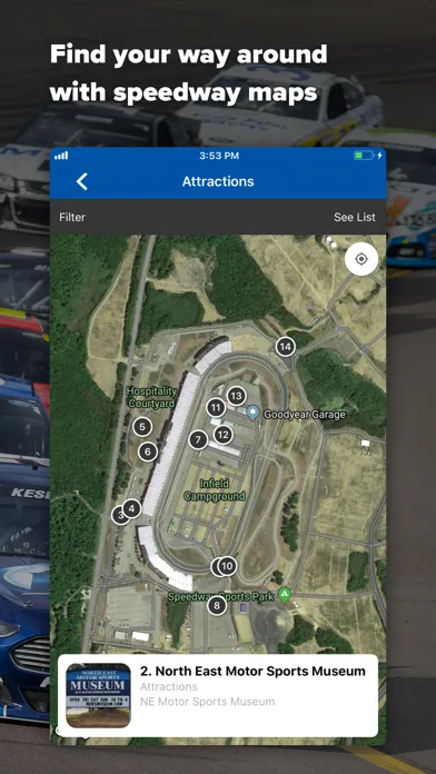 Ảnh chụp màn hình của New Hampshire Motor Speedway