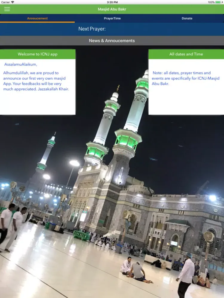 Скриншоты ICNJ-Masjid Abu Bakr iPad 