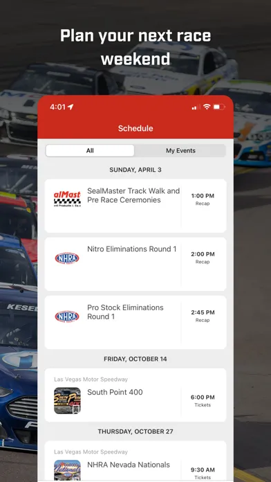 Captures d'écran de Las Vegas Motor Speedway