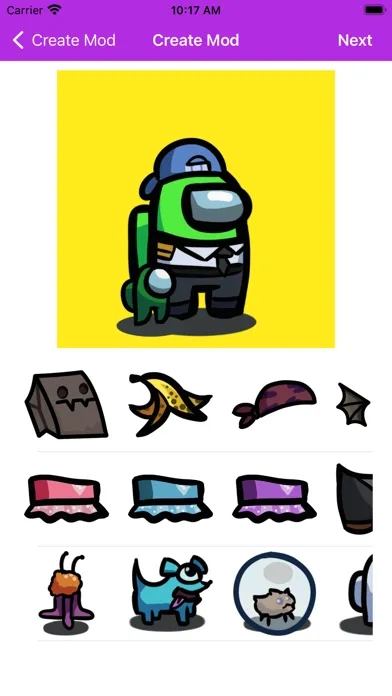 Capturas de tela do Skong - Among Us Skins Creator
