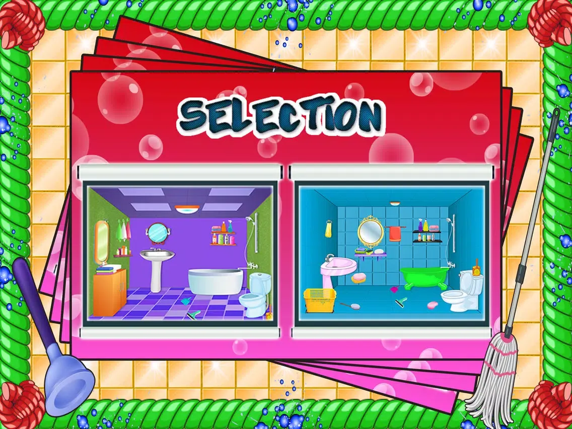 ภาพหน้าจอของ Bathroom Cleaning Girl - Cleanup & Washing Game iPad 