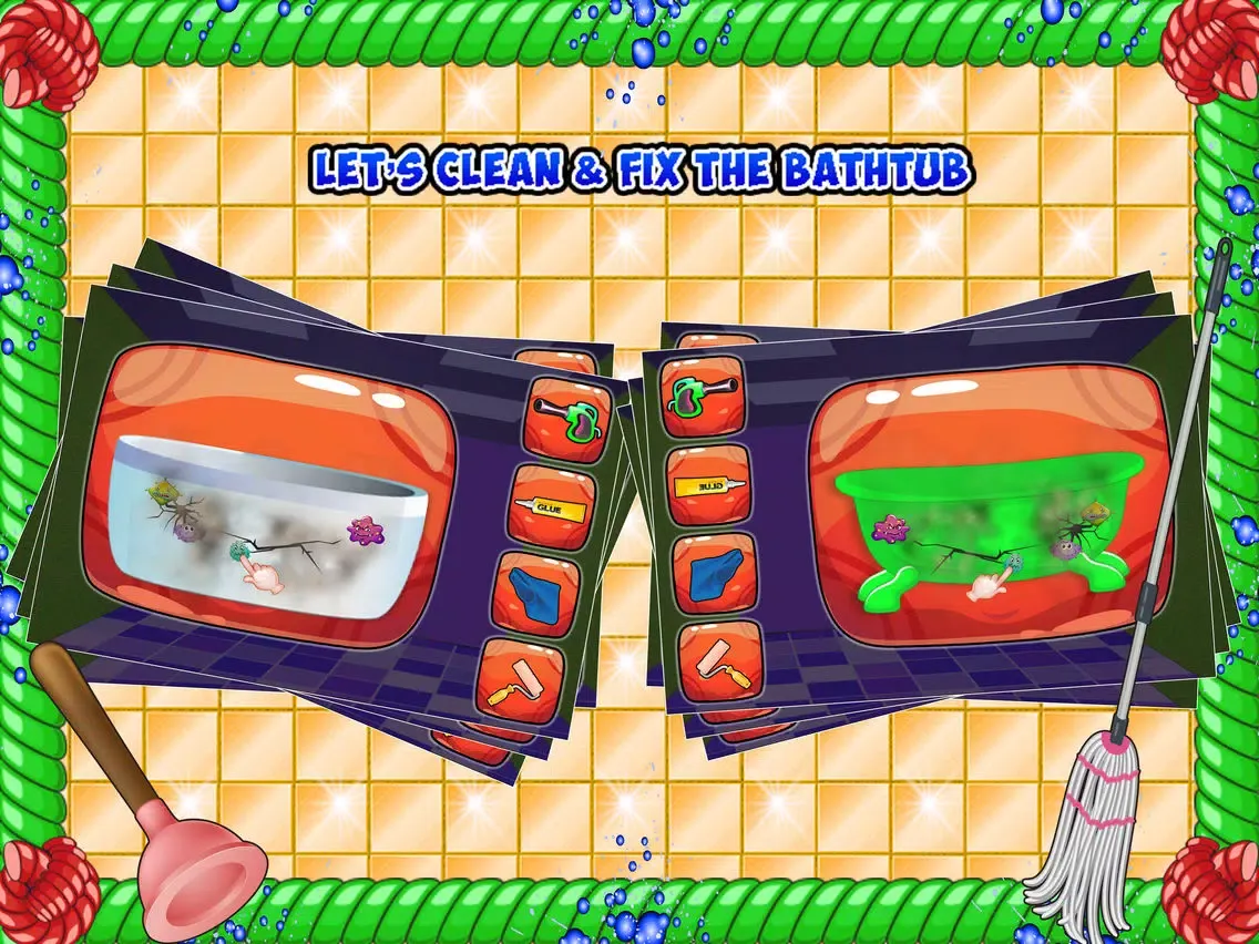 ภาพหน้าจอของ Bathroom Cleaning Girl - Cleanup & Washing Game iPad 