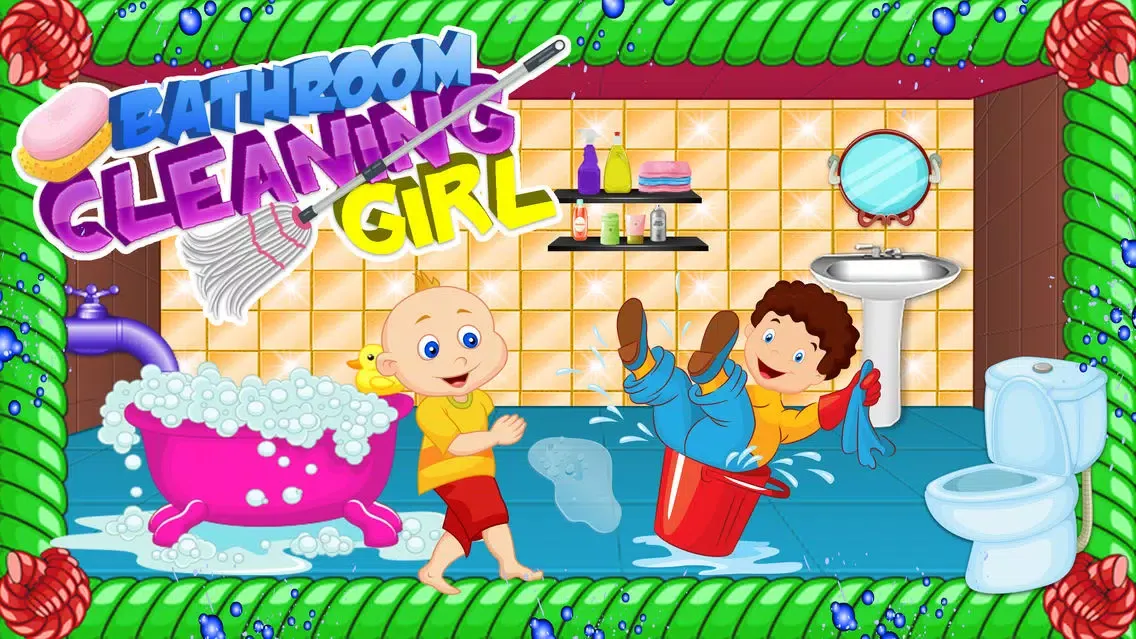 ภาพหน้าจอของ Bathroom Cleaning Girl - Cleanup & Washing Game