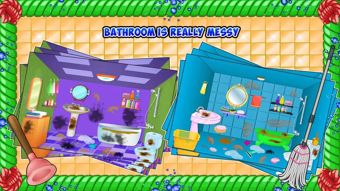 ภาพหน้าจอของ Bathroom Cleaning Girl - Cleanup & Washing Game